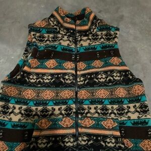 shein medium fuzzy vest with pockets